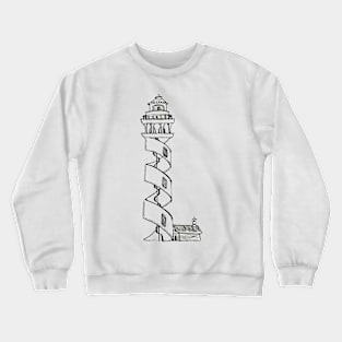 surreal lighthouse Crewneck Sweatshirt